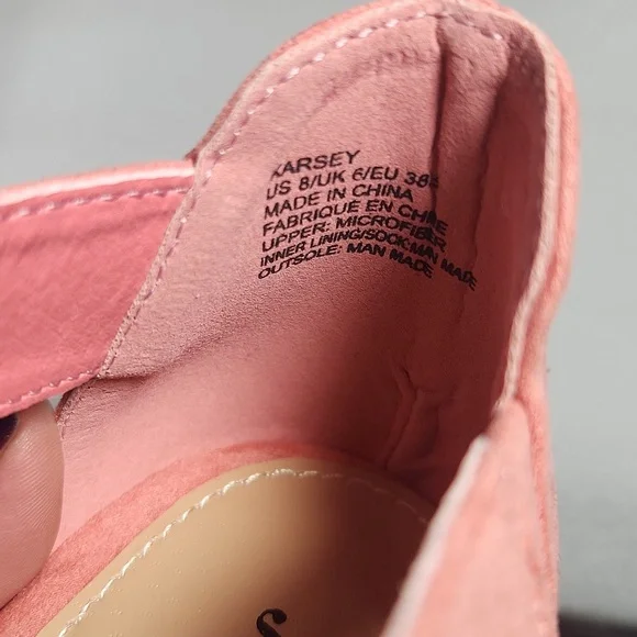 Coral Wedge Sandals Just Fab "Karsey" New In Box size 8 Rope Heel - Picture 10 of 15